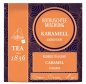 Preview: 1836: Rotbuschteemischung Karamell Karamell-Note aromatisiert 50 Pyramidenbeutel im Sachet à 4 g