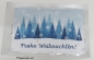 Preview: Teepostkarte „Frohe Weihnachten mit Winterlandschaft-Motiv“