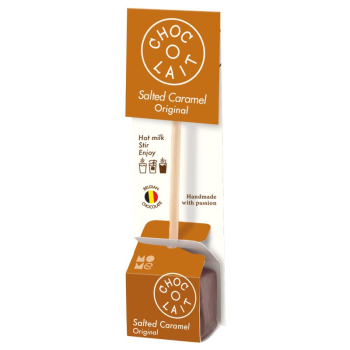 MoMe Trinkschokolade am Stiel Choc-o-lait Salted Caramel (Karamell) 33 g.