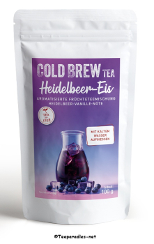 COLD BREW: 1836 Tea - Fruit tea blend Blueberry Ice Cream [Blueberry Vanilla taste flavoured Cold Brew bag à 100g