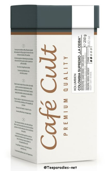 Café Cult: Coffee Colombia Supremo “La Ceiba” bag of 250 g, whole bean