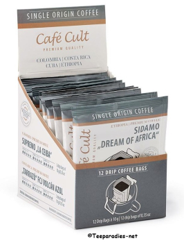 Café Cult: Mix Box Drip Coffee Bags Single Origin Kaffee 4 Sorten je 3 Sachets à 10 g =120 g.