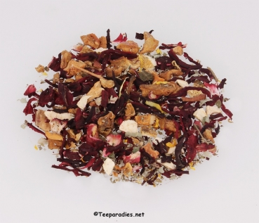 09: Bio Schlürf Tee: Früchtetee "Hilde" in Schmuckbox mit 27 Schlürfel 81 g.