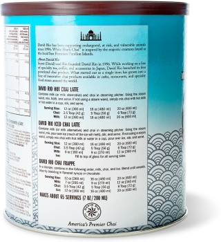 Gr. Dose: David Rio Chai Latte 1814 g. "White Shark"