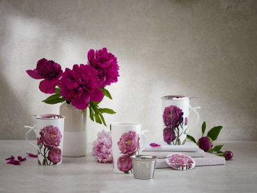 teamug „Peonia“ New Bone China-Kräuterteetasse 2 Becher