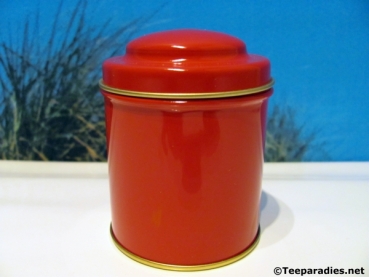 Teedose rund rot 125 g.