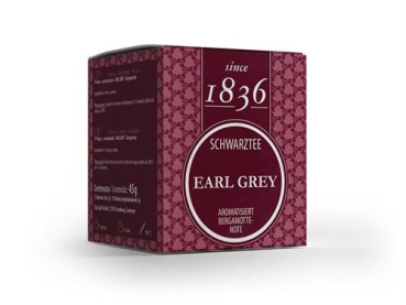 1836 Schwarzteemischung: Earl Grey Bergamotte Note aromatisiert since 1836 – 45 g.