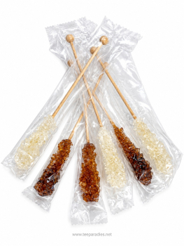 100 x Kandis-Sticks weiß & braun "einzeln verpackt"