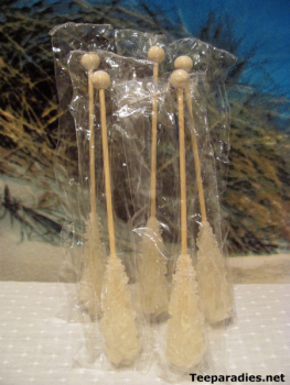 Kandis-Sticks 20 Stck. weiß "einzeln verpackt" Kandissticks Zuckerstangen