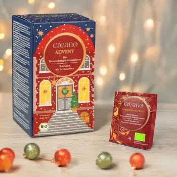 Preview: BIO: Das kleine „Bio Tee-Adventskalender-Weihnachtshaus“ 24er Mix