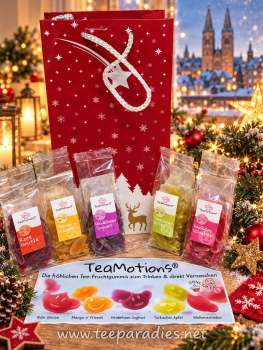 TeaMotions® „Geschenkset“ 5-fach sortiert, 5 x 125 Gramm = 625 g.