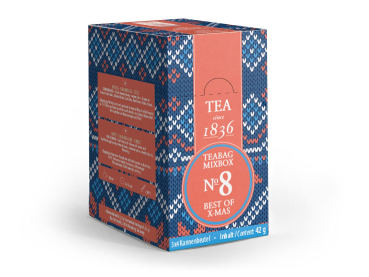 1836: Teabag Mixbox No. 8 Best of X-Mas 3 x 4 Kannenbeutel sortiert 162 g.