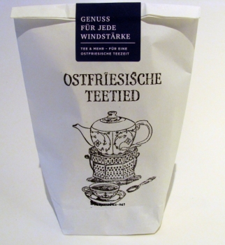 Papier Teegeschenk: „Ostfriesische Teetied“