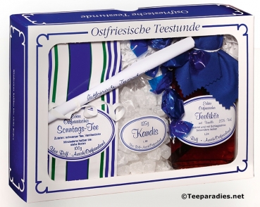 Geschenkverpackung "Teeschachtel ostfriesische Teestunde"