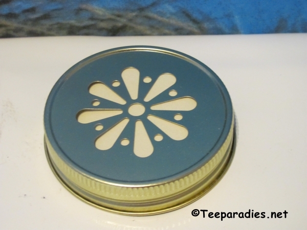 Retro Trinkglas - Ball Mason Glas 475 ml mit golden farbigen Deckel