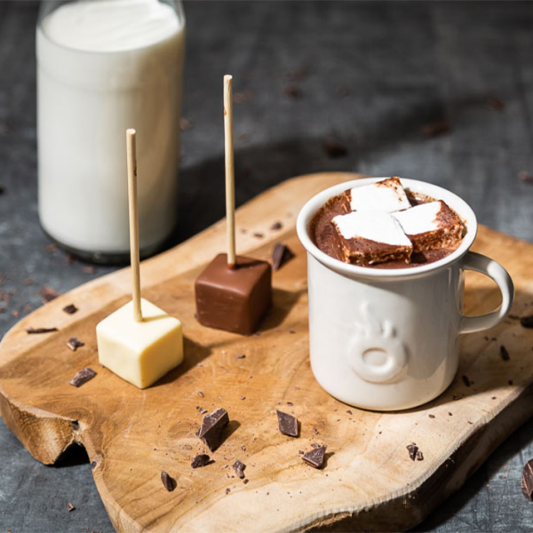 MoMe Trinkschokolade am Stiel Choc-o-lait Salted Caramel (Karamell) 33 g.