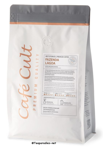 Café Cult: Coffee Best of Brazil “Fazenda Lagoa” bag of 250 g, whole bean