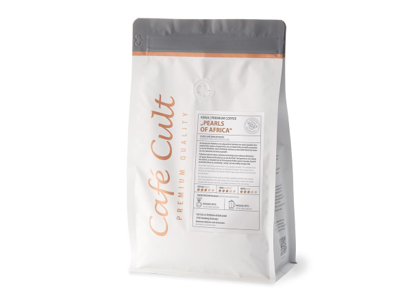 Café Cult: Spezialität: Kaffee Kenia „Pearls of Africa“ in 250 g Tüte, ganze Bohne