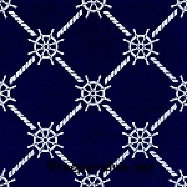 20 Servietten „Shipboard Steering Wheels blau ca. 32 x 32 cm