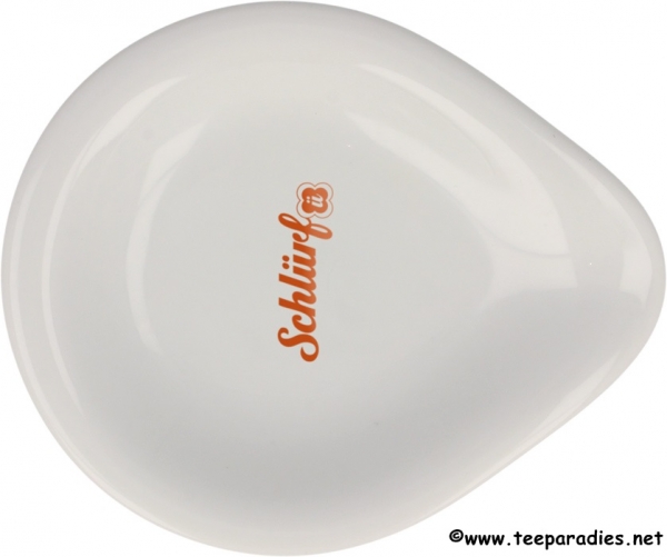 Schlürf Tee Siebablage weiß