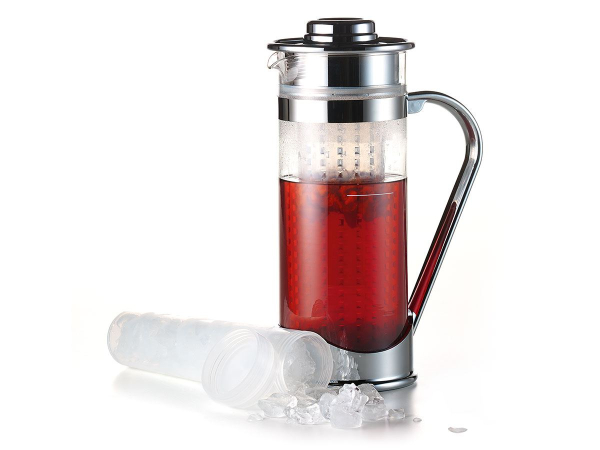 Ice Tea Maker glass, plastic 1.5 l H 28 cm, Ø 11 cm