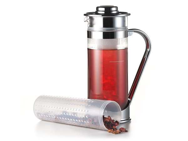 Ice Tea Maker glass, plastic 1.5 l H 28 cm, Ø 11 cm