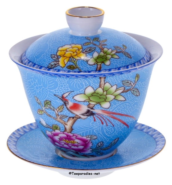 Gongfu Gaiwan 'Yazhen' hellblau