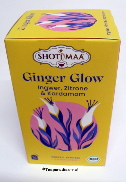 BIO: Shoti Maa Bio Tee – Triple Power - Ginger Glow - BIO Ingwer, Zitrone & Kardamom ~ 16 x 2 g in der Box
