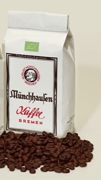 Röstkaffee: Münchhausen BIO Mischung – Jubiläumsmischung 500 g. ganze Bohne