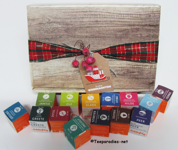Weihnachtsbox „15 Schlürfel“ im Set:
