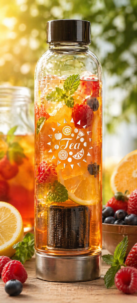 Iced Tea Bottle „mit Thermohülle“ 550 ml Füllmenge