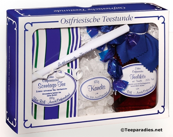Geschenkverpackung "Teeschachtel ostfriesische Teestunde"