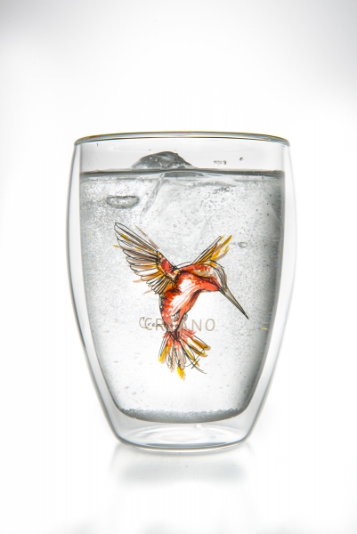 Creano Thermoglas " hummi " 250 ml in rot