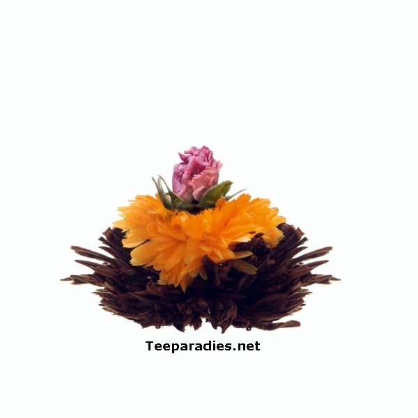 Erblühteekugeln einzeln "Purpur Schein" (schw. Tee)