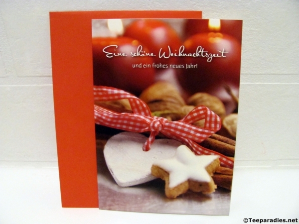 Weihnachtskarte rot