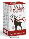 Kaffee-Adventskalender „Winter-Hirsch“ mit 24 Drip Coffee Bags 240 g.