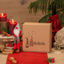 Weihnachtsgeschenkbox "Ho Ho Ho" Tee & Kandissticks im Set: